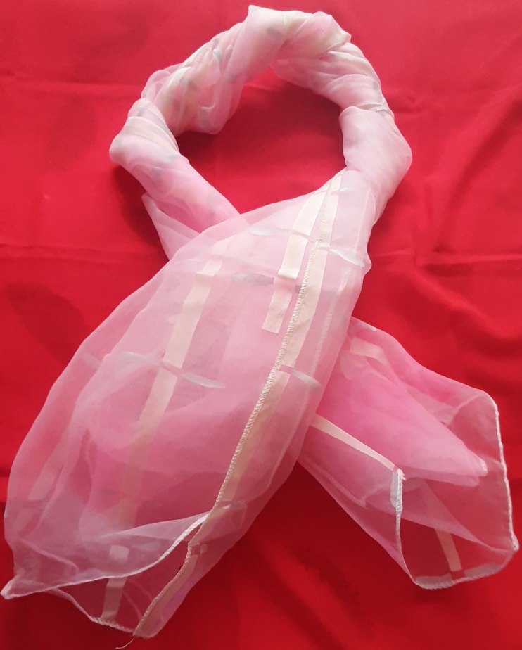 İpek görünumlü şifon Fular/ Şal - Görsel 3