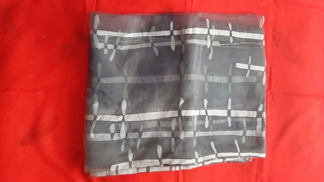 İpek görünumlü şifon Fular/ Şal - Görsel 4