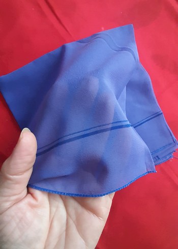 Mor ve Açık yeşil Renginde Fular / Başörtü - Görsel 5