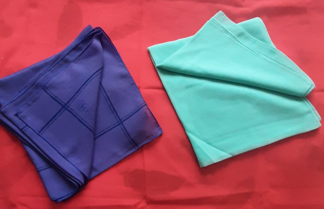 Mor ve Açık yeşil Renginde Fular / Başörtü - Görsel 2