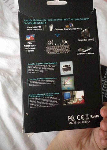 Kompakt Mini Kablosuz televizyon klavyesi - Görsel 8