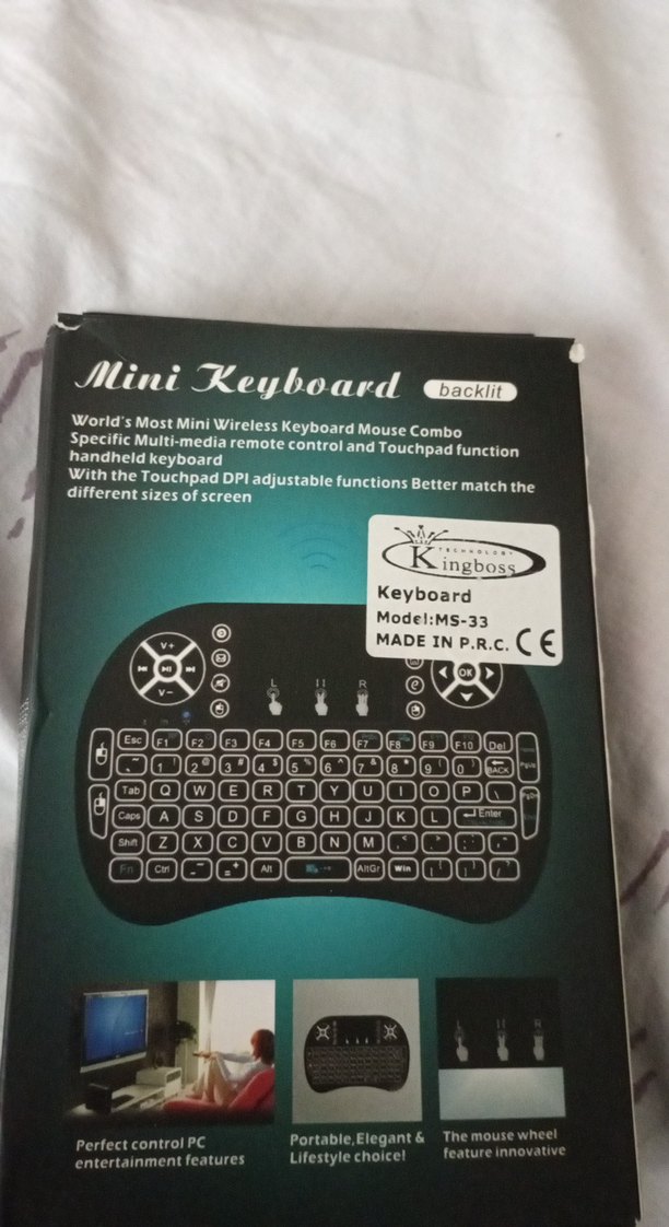 Kompakt Mini Kablosuz televizyon klavyesi - Görsel 2