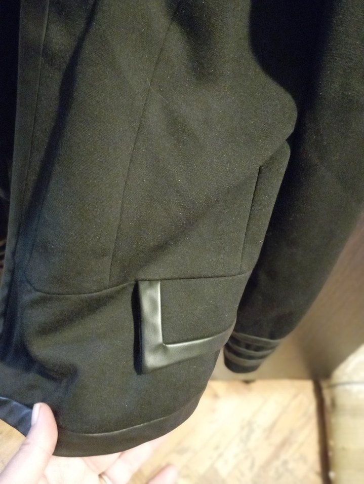 Siyah Deri Kemerli Kadın Ceket - Görsel 2