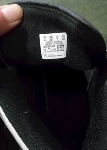 Erkek Siyah Beyaz Puma Spor Ayakkabı - Görsel 4