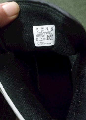 Erkek Siyah Beyaz Puma Spor Ayakkabı - Görsel 3