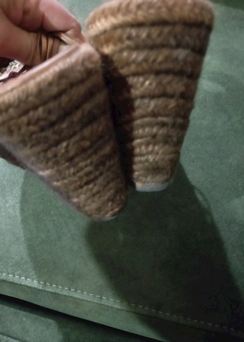 Bej Kadın Dolgu Topuklu Sandalet - Görsel 3