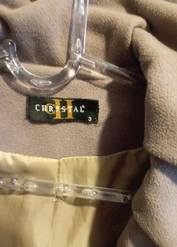 Bej Düğmeli Uzun Kolsuz Kadın Klasik Ceket - Görsel 2