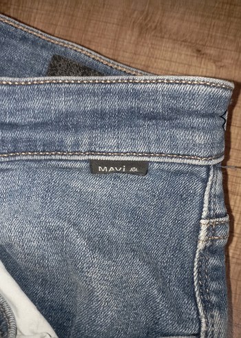 Kadın Mavi Midi Denim Pantolon - Görsel 3