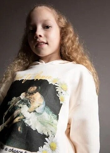 Defacto DeFacto Kız Çocuk Kapüşonlu Sweatshirt