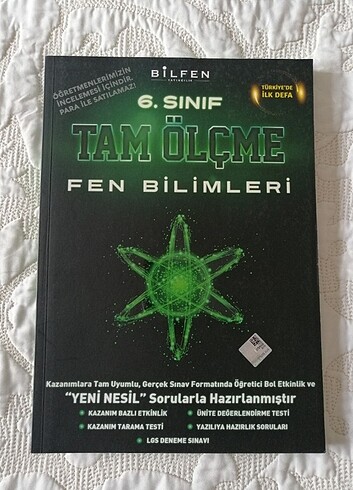 6. Sınıf Bilfen Fen bilimleri soru bankası 