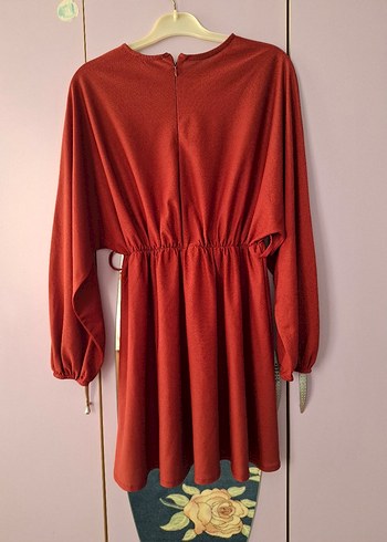 Kırmızı Salaş Midi Tunik - Görsel 3