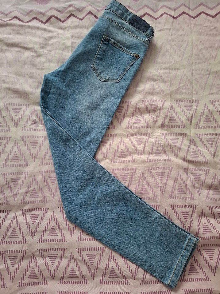 Kadın Mavi Denim Regular Fit Pantolon - Görsel 4