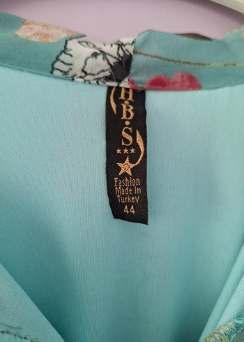 Uzun Turkuaz Çiçekli Bohem Elbise - Görsel 6