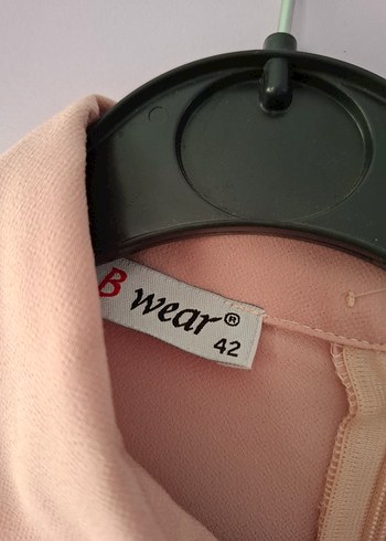 Pudra Pembe Düğmeli Kadın Gömlek - Görsel 5