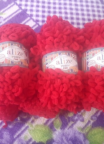 Alize puffy fine 56 kodlu battaniye ipi 7 adet