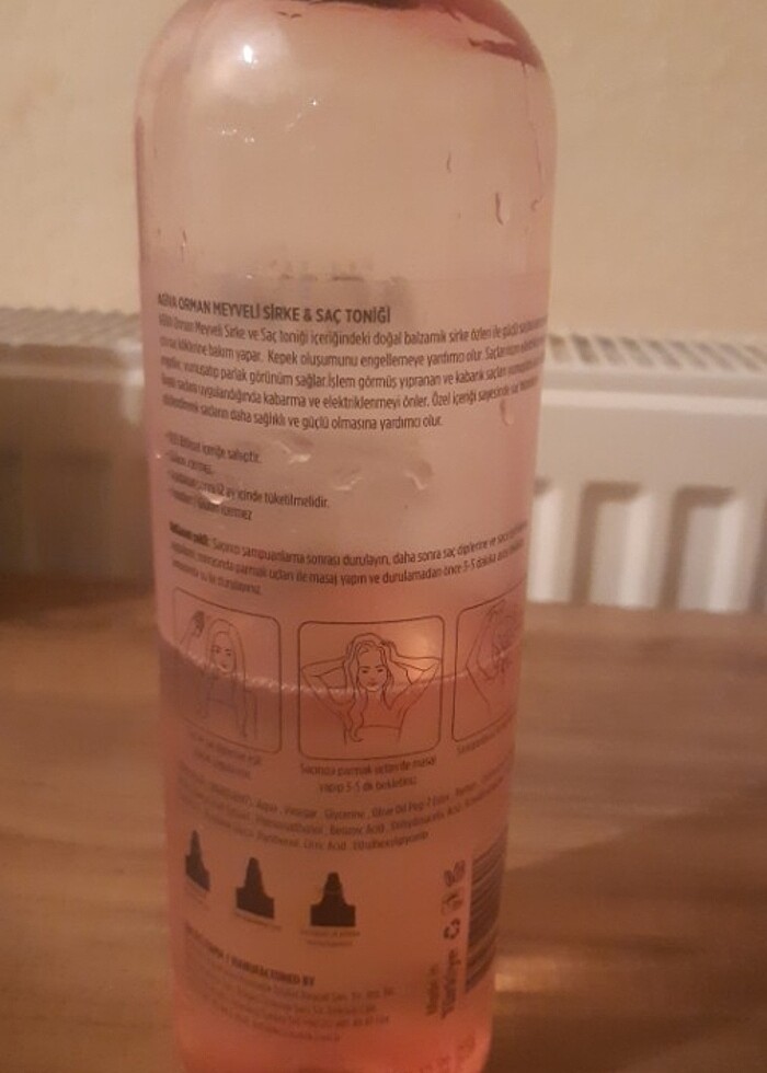 Orman meyveli sirke &saç toniği güçlü ve parlak etki - Görsel 2
