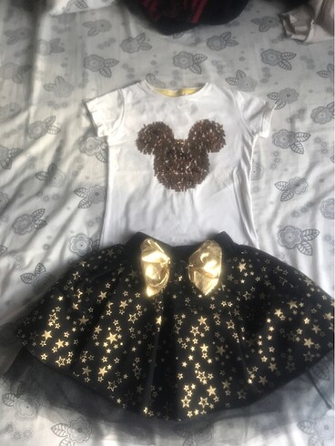 4 Yaş Beden beyaz Renk Mickey takım