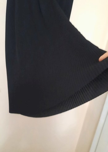 Zara ZARA Kadın Siyah Piliseli şifon Tül pantolon