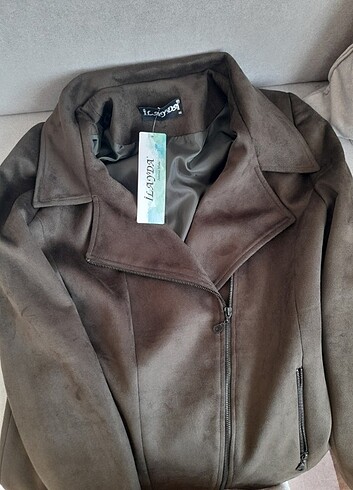 Süet spor kısa ceket - Görsel 4