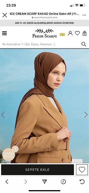 Freshscarf ıce cream şal
