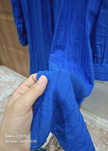 s Beden mavi Renk Kadın gömlek tunik 
