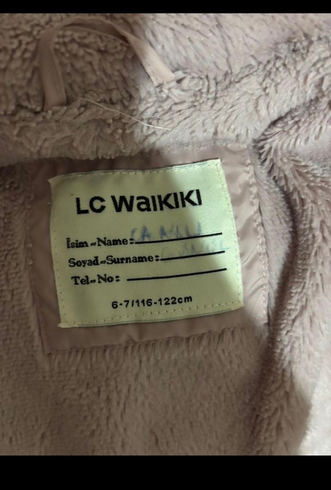 Kız Çocuk  toz pembe Fermuarlı Mont - Görsel 2