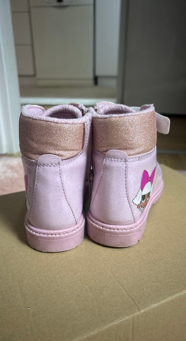 Kız Çocuk Pembe Cırtlı Bot - Görsel 3