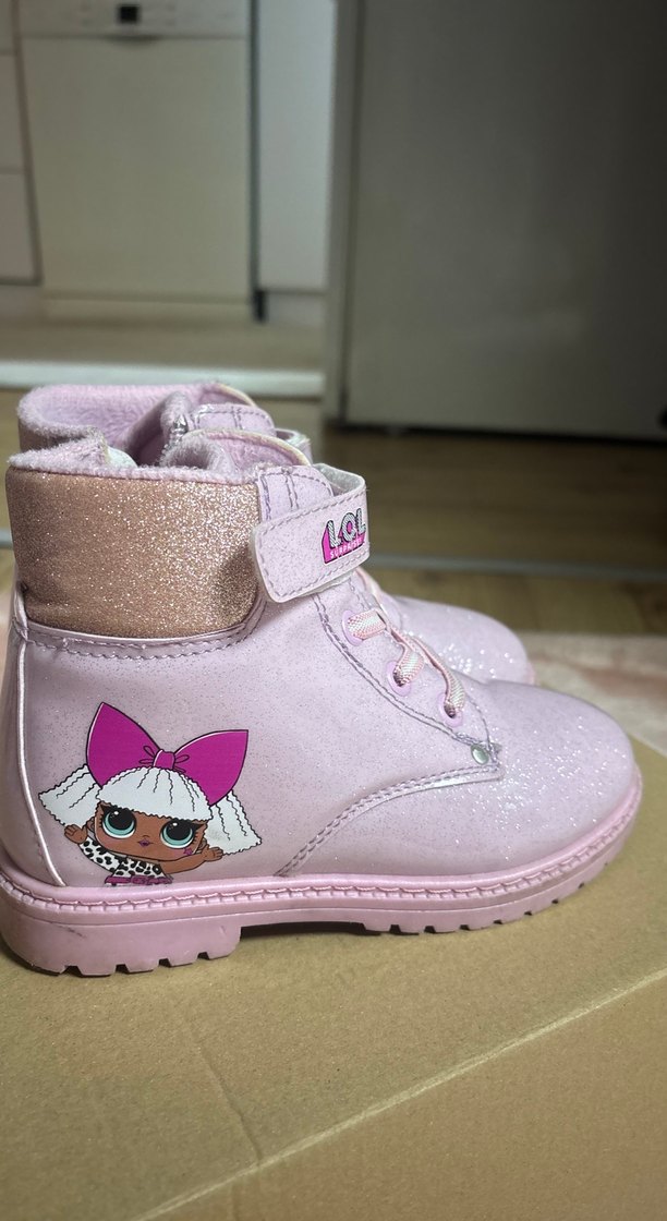 Kız Çocuk Pembe Cırtlı Bot - Görsel 2