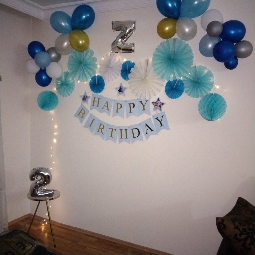 Mavi Doğum Günü Parti Süslemeleri - Görsel 2