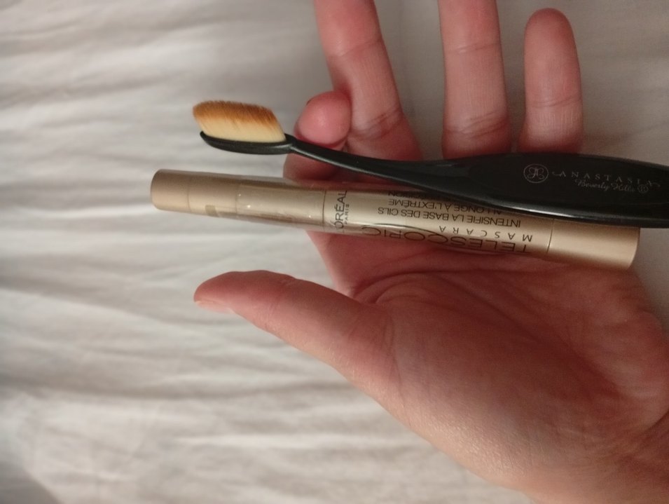 makyaj fırcası ve loreal rimel seti - Görsel 3