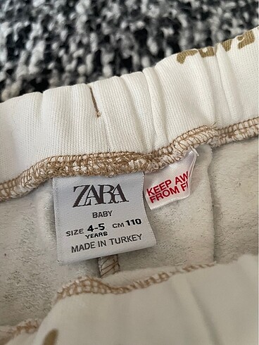 5 Yaş Beden beyaz Renk Zara Pantolonu