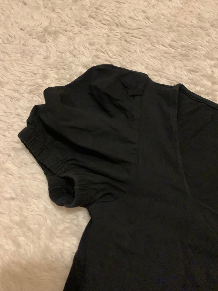 Kadın Siyah ADL marka Tişört - Görsel 3