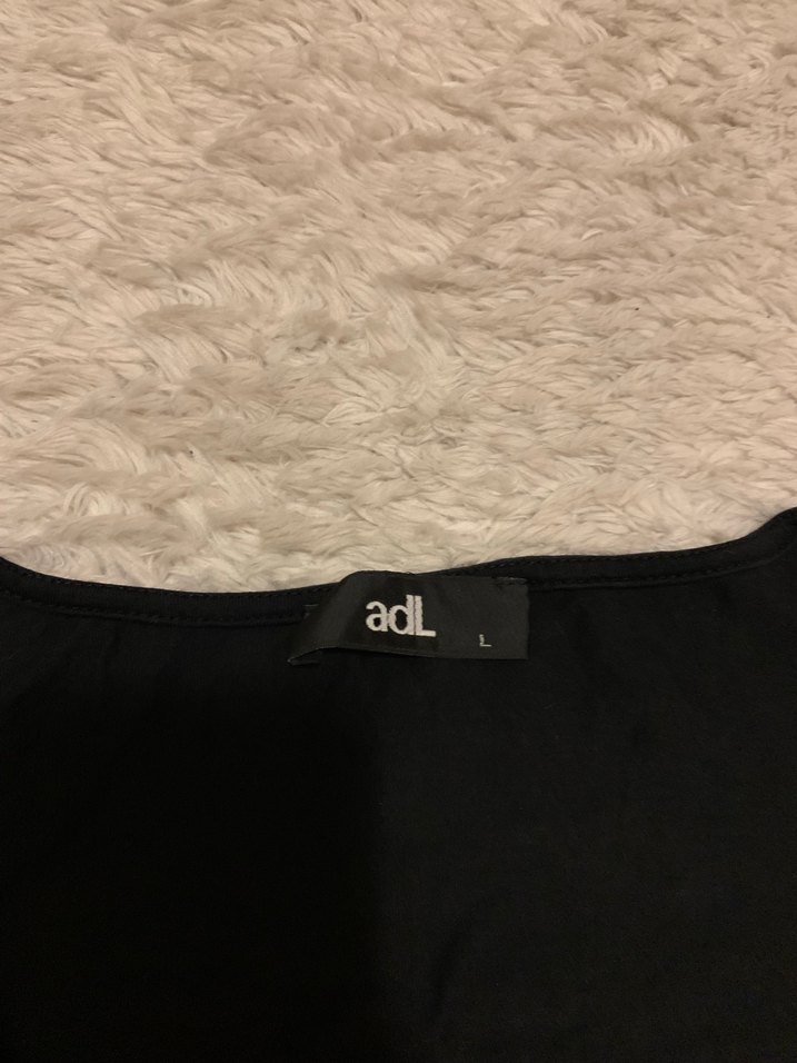 Kadın Siyah ADL marka Tişört - Görsel 2