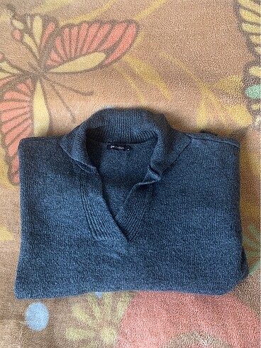 LC Waikiki Gri kazak oversize