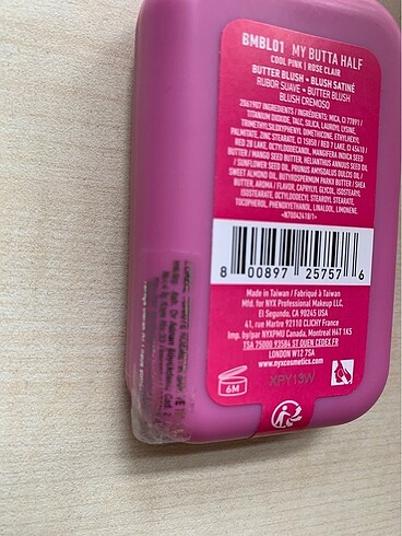 Beden Renk Nyx buttermelt allık