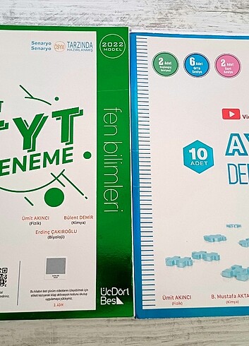 Üç dört beş TYT-AYT FEN Deneme 