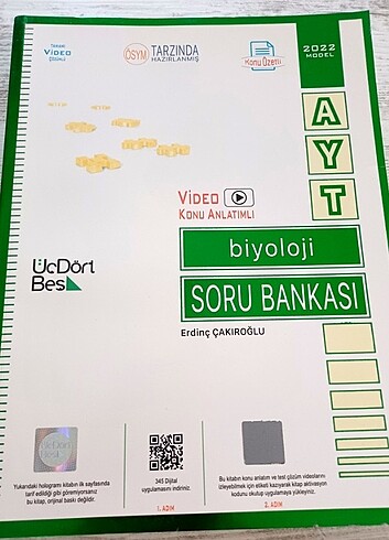 Üç dört beş AYT Biyoloji 