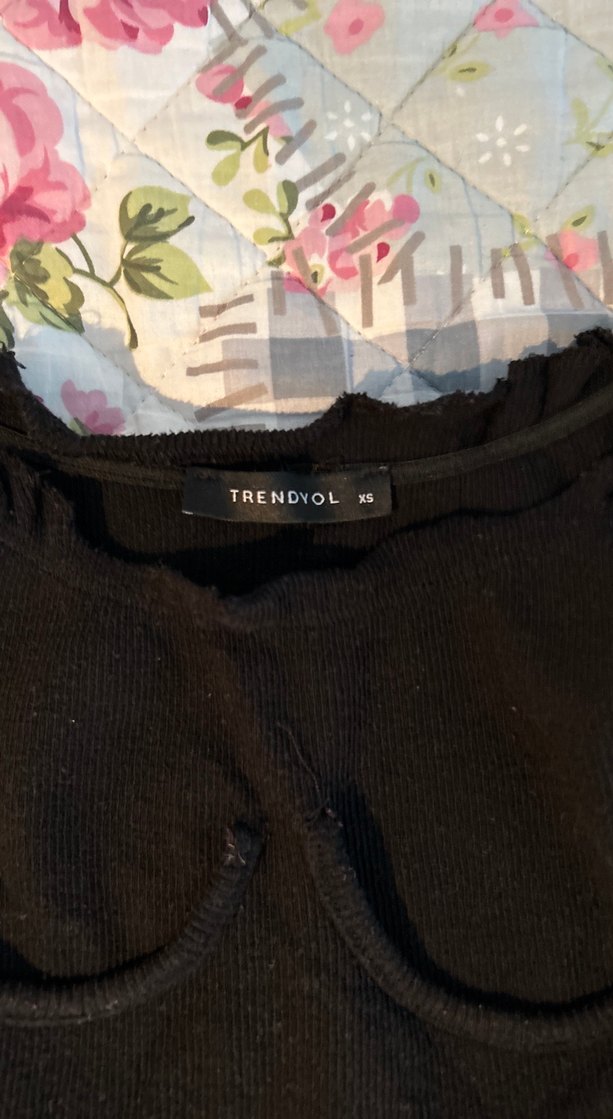 Siyah Triko Uzun Kollu Kadın Bluz - Görsel 2