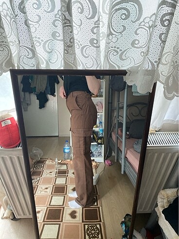 Zara Kahverengi kargo pantolon