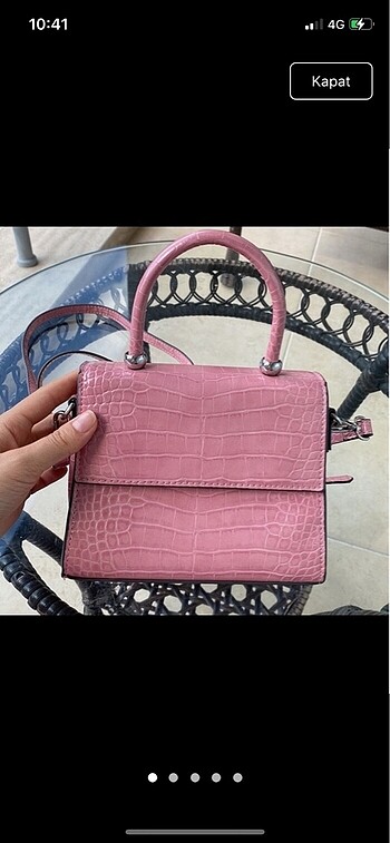 Mango pembe çanta