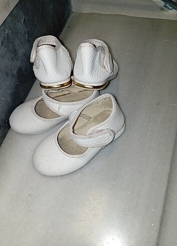 24 Beden beyaz Renk Kız çocuk babet ayakkabı