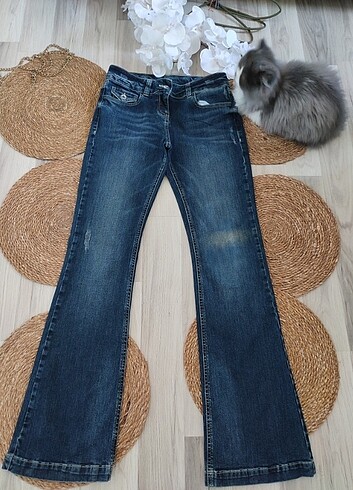 34 Beden lacivert Renk FLARED jean