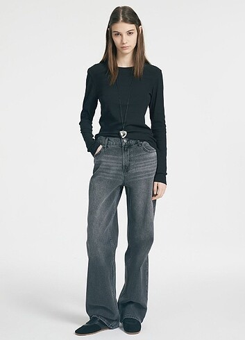 Zara straight JEAN kot pantolon