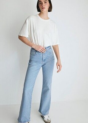 Zara boot cut Jean kot pantolon