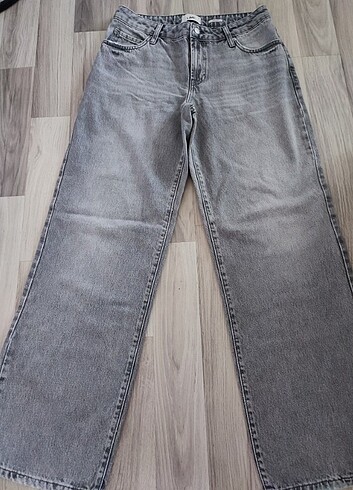 40 Beden gri Renk Zara straight JEAN kot pantolon