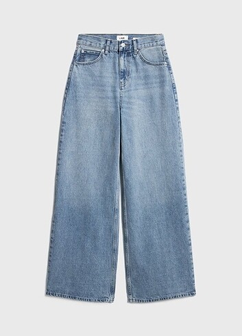 Zara wide leg JEAN kot pantolon