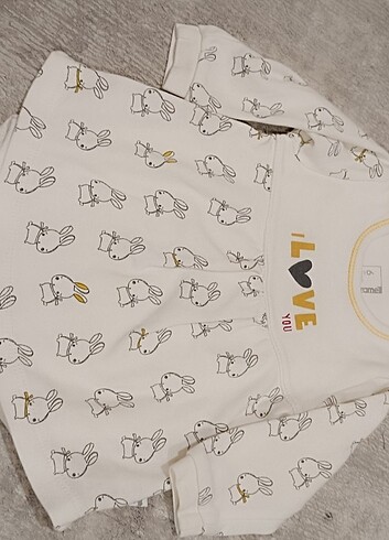 6 Ay Beden Kız bebek çok rahat çıtçıtlı badili elbise 