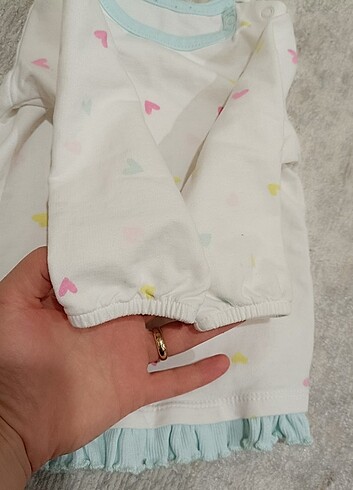 9-12 Ay Beden çeşitli Renk Kız bebek uzun kol bluz