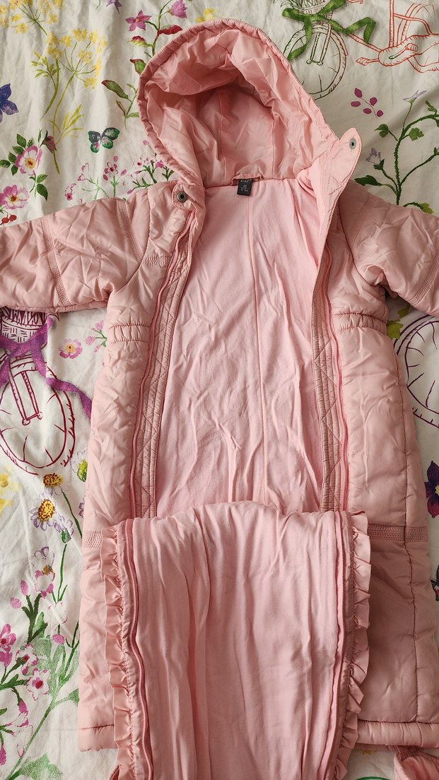 Pembe Kız Bebek Kayak Tulumu - Görsel 5