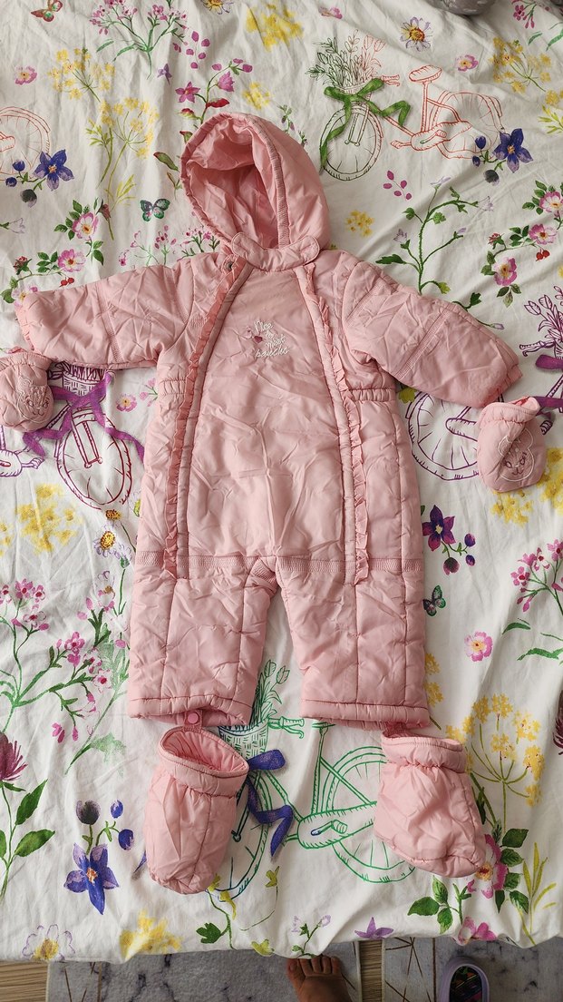 Pembe Kız Bebek Kayak Tulumu - Görsel 3